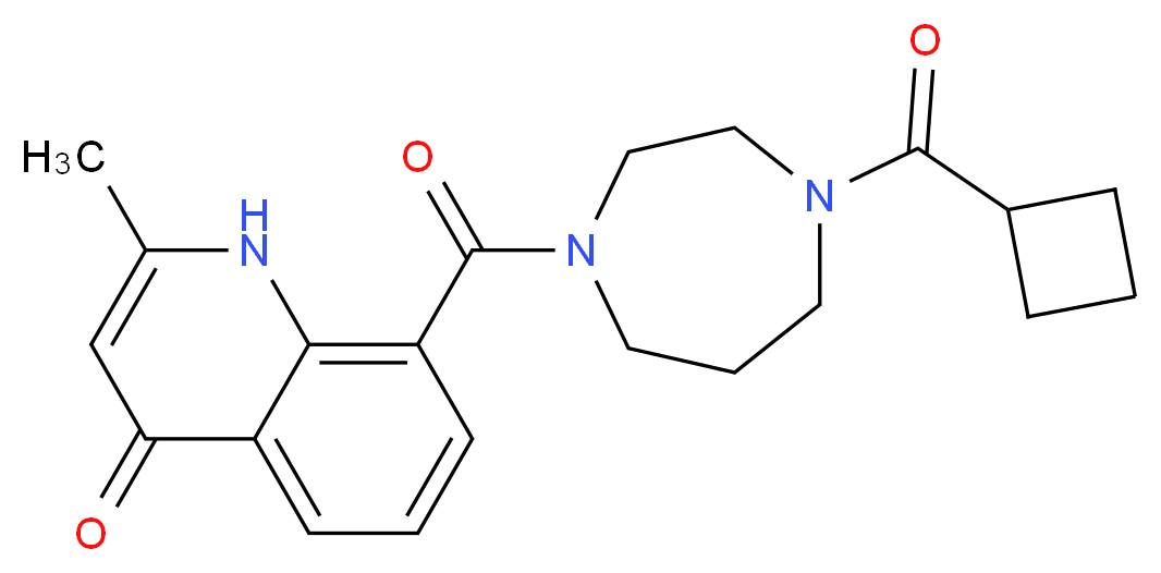 8-{[4-(cyclobutylcarbonyl)-1,4-diazepan-1-yl]carbonyl}-2-methylquinolin-4(1H)-one_Molecular_structure_CAS_)