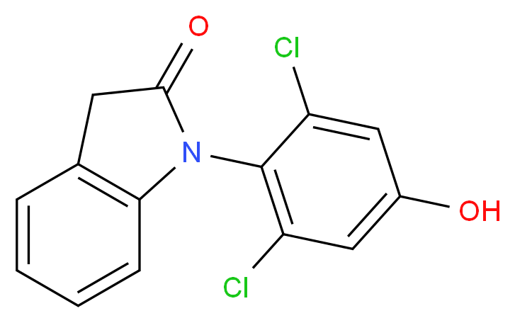 1-(2,6-Dichloro-4-hydroxphenyl)-1,3-dihydroindol-2-one_Molecular_structure_CAS_73328-71-9)