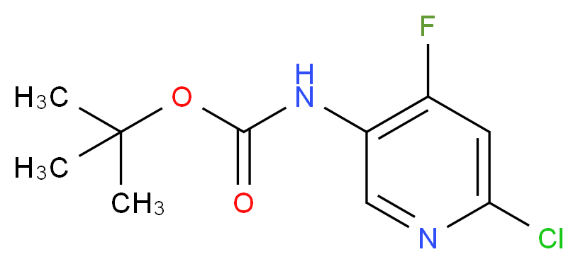 tert-butyl N-(6-chloro-4-fluoro-3-pyridinyl)carbamate_Molecular_structure_CAS_915307-78-7)