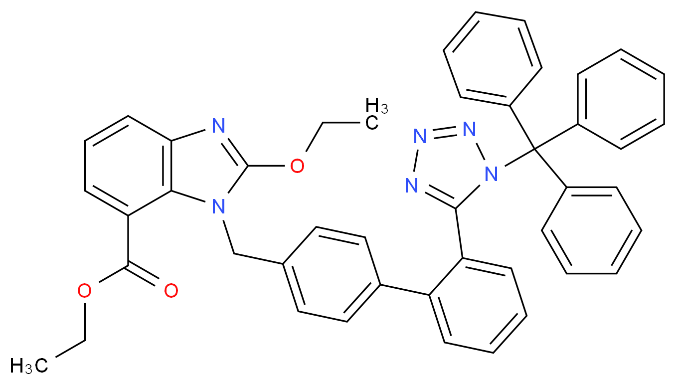 N-Trityl Candesartan Ethyl Ester_Molecular_structure_CAS_856414-35-2)