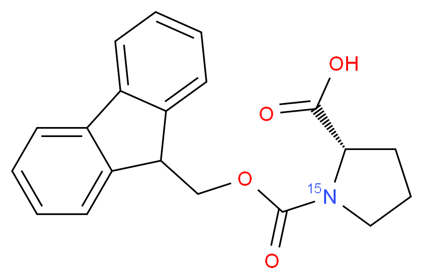 Fmoc-Pro-OH-15N_Molecular_structure_CAS_)