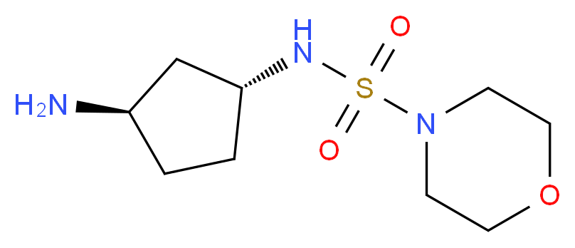 N-[(1R*,3R*)-3-aminocyclopentyl]morpholine-4-sulfonamide_Molecular_structure_CAS_)