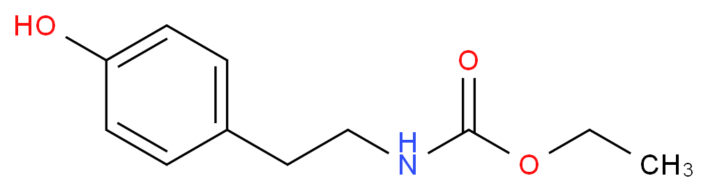 Ethyl N-[2-(4-hydroxyphenyl)ethyl]carbamate_Molecular_structure_CAS_70275-54-6)