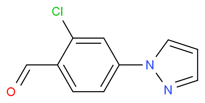 2-Chloro-4-(1H-pyrazol-1-yl)benzaldehyde_Molecular_structure_CAS_1186663-54-6)