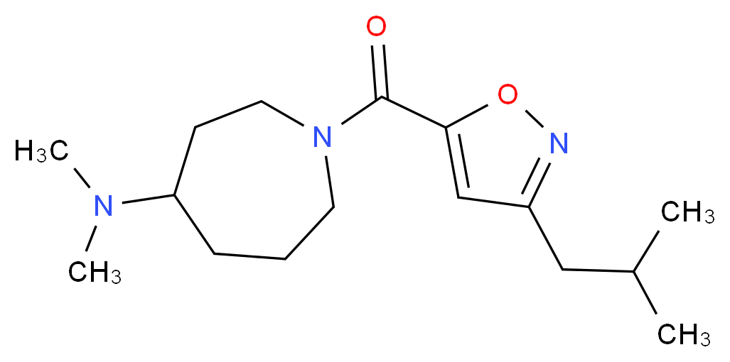 1-[(3-isobutyl-5-isoxazolyl)carbonyl]-N,N-dimethyl-4-azepanamine_Molecular_structure_CAS_)