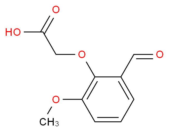 2-(2-Formyl-6-methoxyphenoxy)acetic acid_Molecular_structure_CAS_40359-30-6)