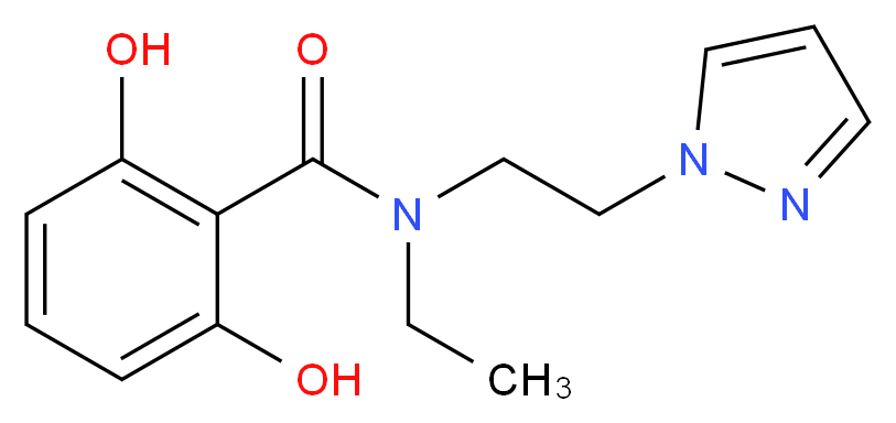 N-ethyl-2,6-dihydroxy-N-[2-(1H-pyrazol-1-yl)ethyl]benzamide_Molecular_structure_CAS_)