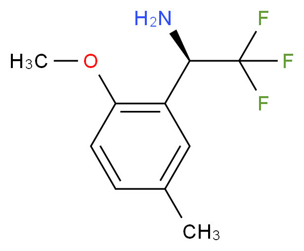 (R)-2,2,2-TRIFLUORO-1-(2-METHOXY-5-METHYL-PHENYL)-ETHYLAMINE_Molecular_structure_CAS_)