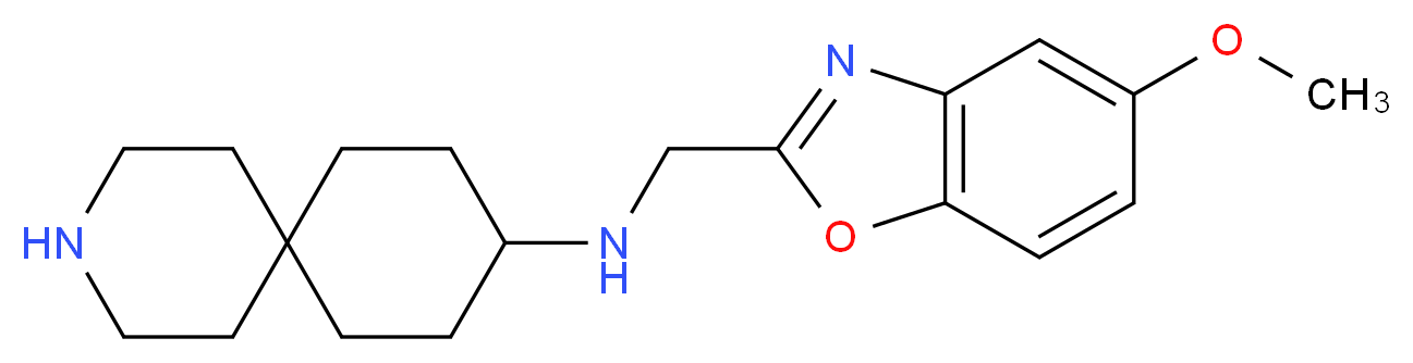 N-[(5-methoxy-1,3-benzoxazol-2-yl)methyl]-3-azaspiro[5.5]undecan-9-amine_Molecular_structure_CAS_)