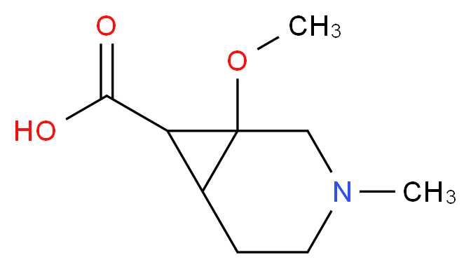 1-methoxy-3-methyl-3-azabicyclo[4.1.0]heptane-7-carboxylic acid_Molecular_structure_CAS_)