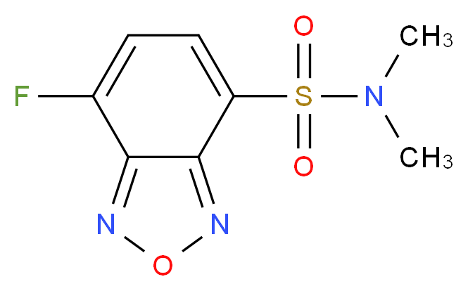 4-(N,N-Dimethylaminosulphonyl)-7-fluoro-2,1,3-benzoxadiazole_Molecular_structure_CAS_98358-90-8)