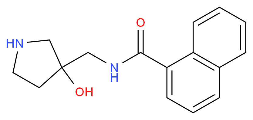 N-[(3-hydroxy-3-pyrrolidinyl)methyl]-1-naphthamide_Molecular_structure_CAS_)