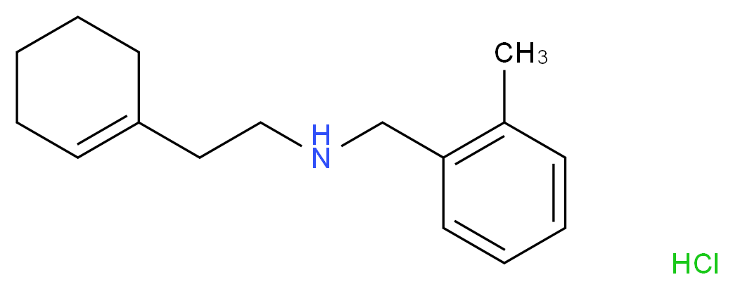 2-(1-Cyclohexen-1-yl)-N-(2-methylbenzyl)-1-ethanamine hydrochloride_Molecular_structure_CAS_)