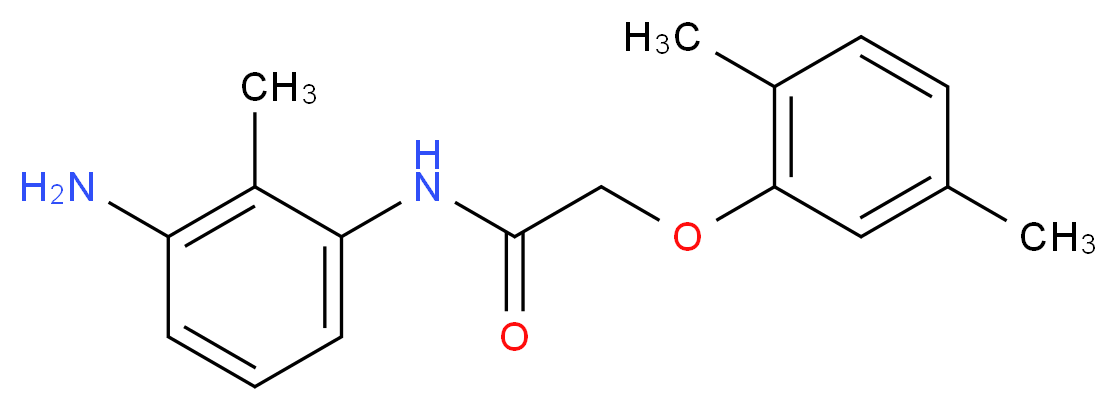 N-(3-Amino-2-methylphenyl)-2-(2,5-dimethylphenoxy) acetamide_Molecular_structure_CAS_)