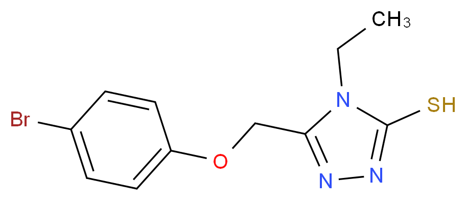 5-[(4-Bromophenoxy)methyl]-4-ethyl-4H-1,2,4-triazole-3-thiol_Molecular_structure_CAS_)
