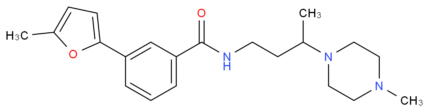 3-(5-methyl-2-furyl)-N-[3-(4-methylpiperazin-1-yl)butyl]benzamide_Molecular_structure_CAS_)