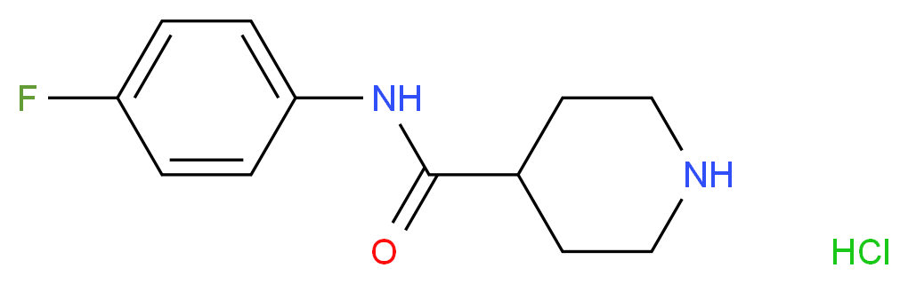 N-(4-Fluorophenyl)-4-piperidinecarboxamide hydrochloride_Molecular_structure_CAS_)