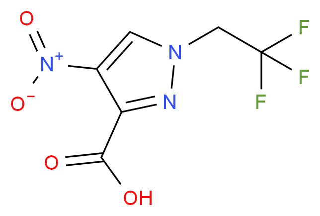 4-nitro-1-(2,2,2-trifluoroethyl)-1H-pyrazole-3-carboxylic acid_Molecular_structure_CAS_)