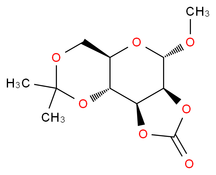 Methyl 2,3-O-Carbonyl-4,6-O-isopropylidene-α-D-mannopyranoside _Molecular_structure_CAS_74948-73-5)