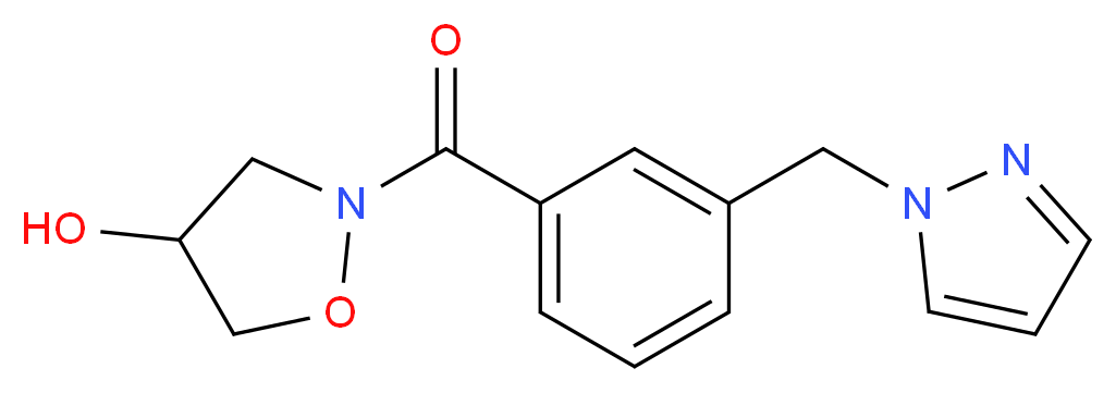 2-[3-(1H-pyrazol-1-ylmethyl)benzoyl]-4-isoxazolidinol_Molecular_structure_CAS_)