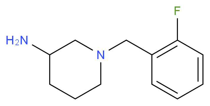 1-(2-fluorobenzyl)-3-piperidinamine_Molecular_structure_CAS_)
