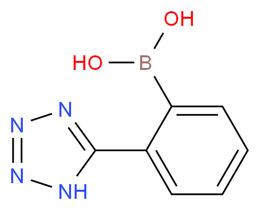2-(2H-TETRAZOL-5-YL)-PHENYLBORONIC ACID_Molecular_structure_CAS_155884-01-8)