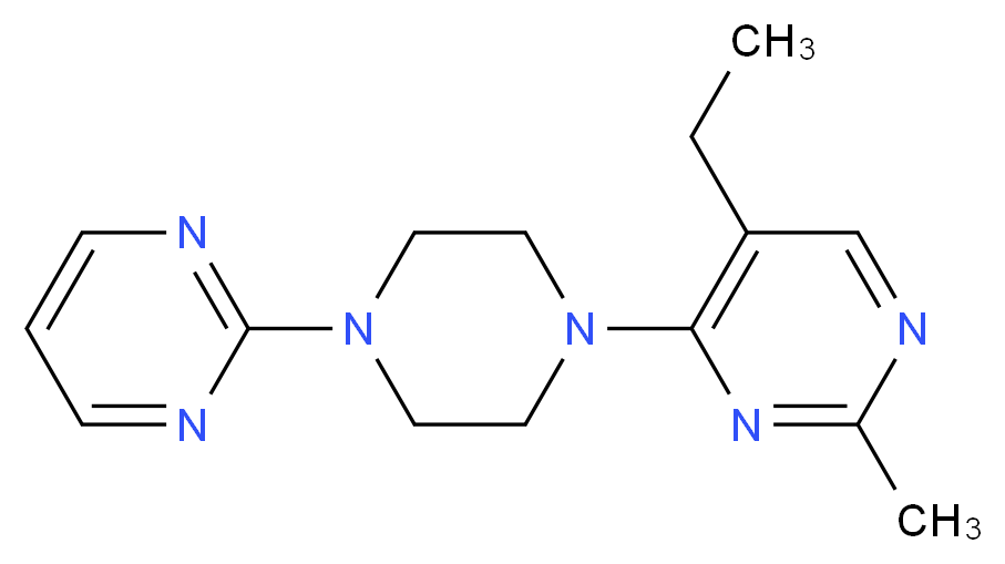5-ethyl-2-methyl-4-(4-pyrimidin-2-ylpiperazin-1-yl)pyrimidine_Molecular_structure_CAS_)