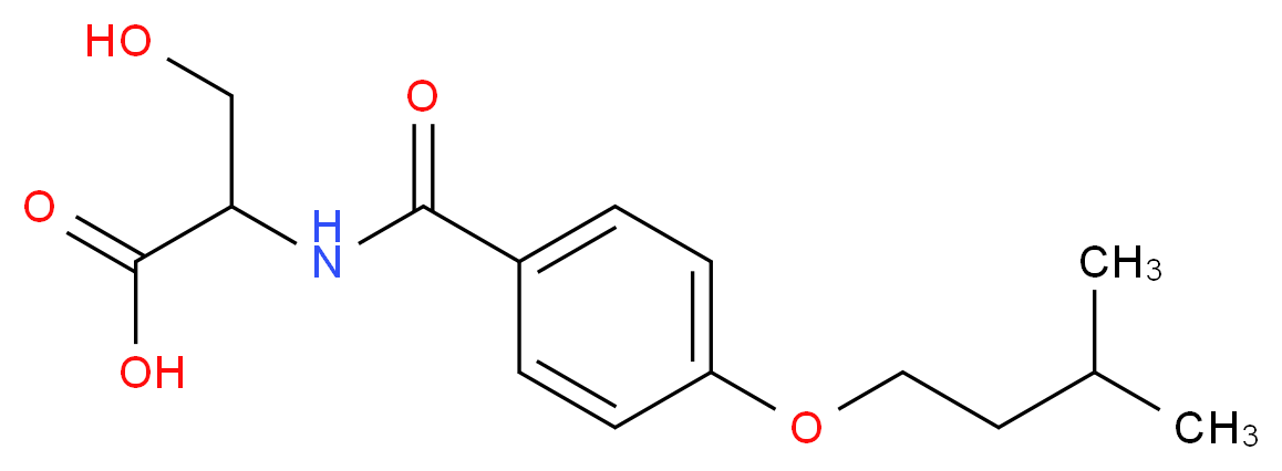 3-Hydroxy-2-[4-(3-methyl-butoxy)-benzoylamino]-propionic acid_Molecular_structure_CAS_)