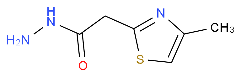 2-(4-methyl-1,3-thiazol-2-yl)acetohydrazide_Molecular_structure_CAS_)