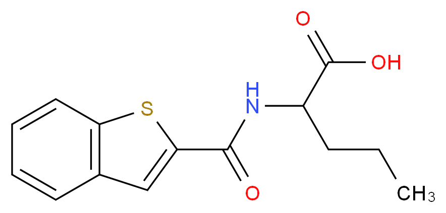 2-(1-benzothiophen-2-ylformamido)pentanoic acid_Molecular_structure_CAS_)