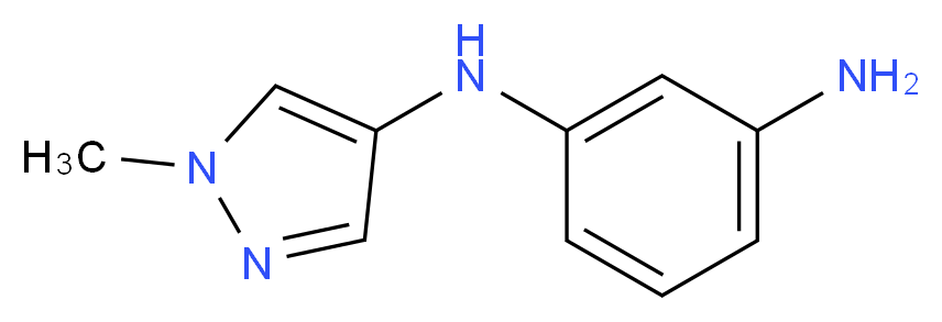 1-N-(1-methyl-1H-pyrazol-4-yl)benzene-1,3-diamine_Molecular_structure_CAS_)