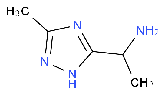 1-(3-methyl-1H-1,2,4-triazol-5-yl)ethan-1-amine_Molecular_structure_CAS_)