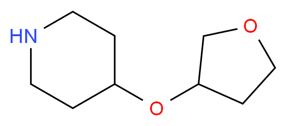 4-(oxolan-3-yloxy)piperidine_Molecular_structure_CAS_)