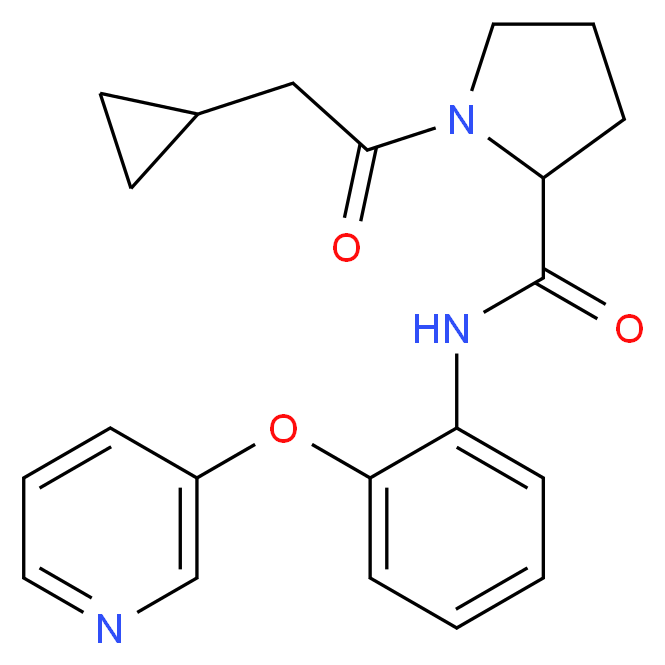 1-(cyclopropylacetyl)-N-[2-(3-pyridinyloxy)phenyl]prolinamide_Molecular_structure_CAS_)