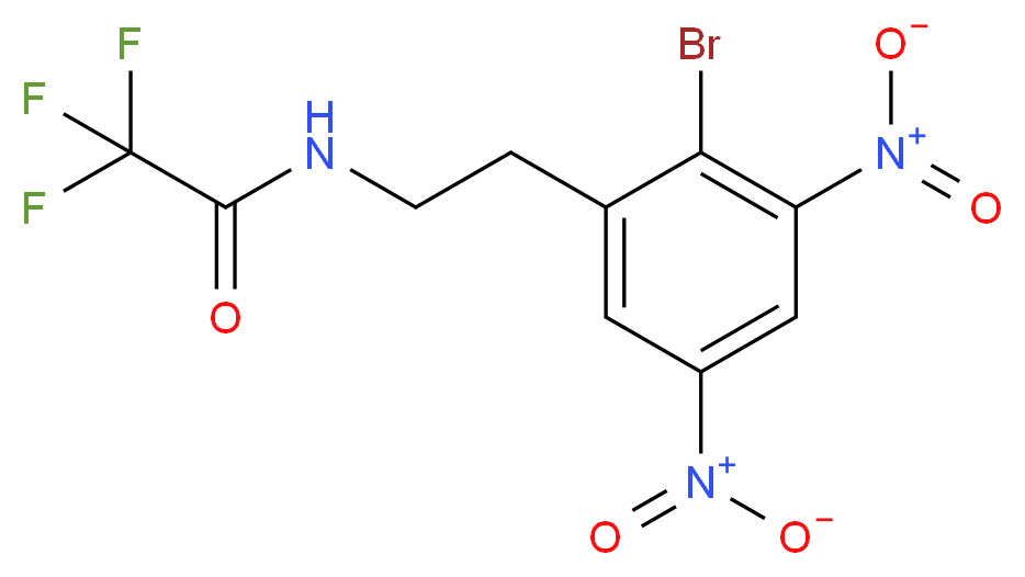 N-(2-Bromo-3,5-dinitrophenethyl)-2,2,2-trifluoroacetamide_Molecular_structure_CAS_)