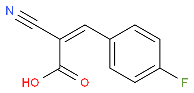 2-Cyano-3-(4-fluoro-phenyl)-acrylic acid_Molecular_structure_CAS_)