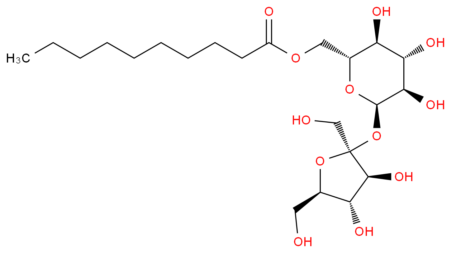 Sucrose monodecanoate_Molecular_structure_CAS_31835-06-0)