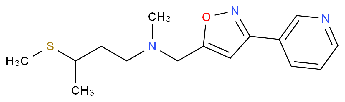 N-methyl-3-(methylthio)-N-[(3-pyridin-3-ylisoxazol-5-yl)methyl]butan-1-amine_Molecular_structure_CAS_)