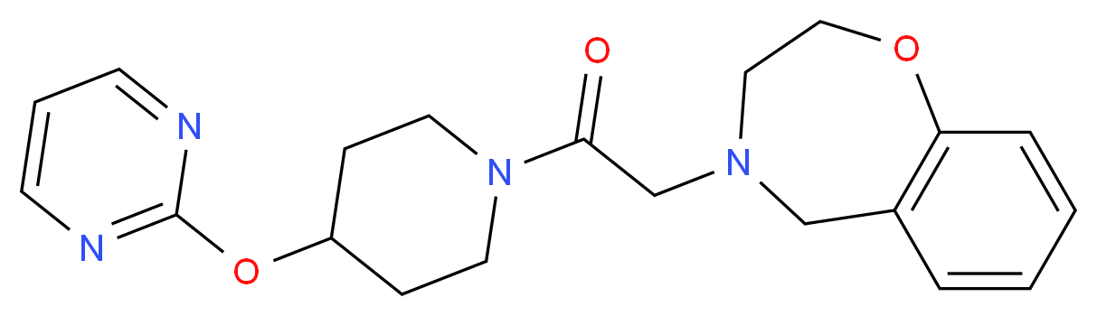 4-{2-oxo-2-[4-(pyrimidin-2-yloxy)piperidin-1-yl]ethyl}-2,3,4,5-tetrahydro-1,4-benzoxazepine_Molecular_structure_CAS_)