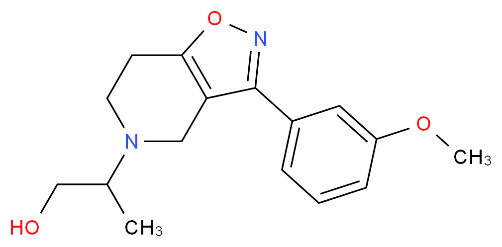 2-[3-(3-methoxyphenyl)-6,7-dihydroisoxazolo[4,5-c]pyridin-5(4H)-yl]-1-propanol_Molecular_structure_CAS_)