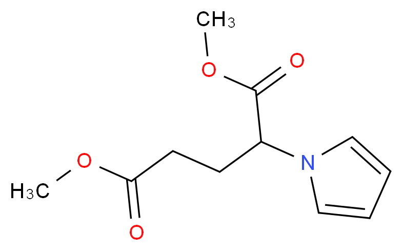dimethyl 2-(1H-pyrrol-1-yl)pentanedioate_Molecular_structure_CAS_)