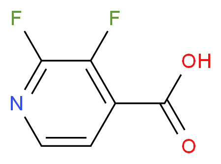 2,3-Difluoropyridine-4-carboxylic acid_Molecular_structure_CAS_851386-31-7)