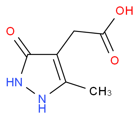 (5-methyl-3-oxo-2,3-dihydro-1H-pyrazol-4-yl)acetic acid_Molecular_structure_CAS_915919-78-7)