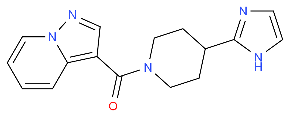 3-{[4-(1H-imidazol-2-yl)-1-piperidinyl]carbonyl}pyrazolo[1,5-a]pyridine_Molecular_structure_CAS_)