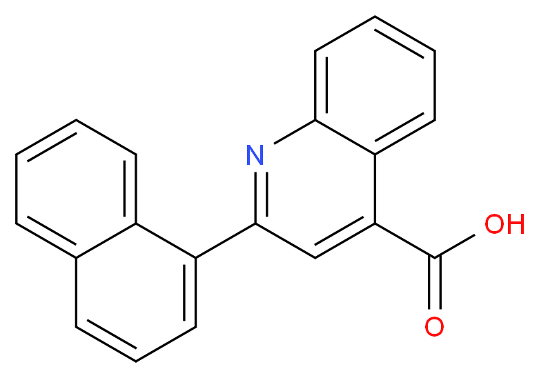 2-(1-Naphthyl)quinoline-4-carboxylic acid_Molecular_structure_CAS_6265-23-2)