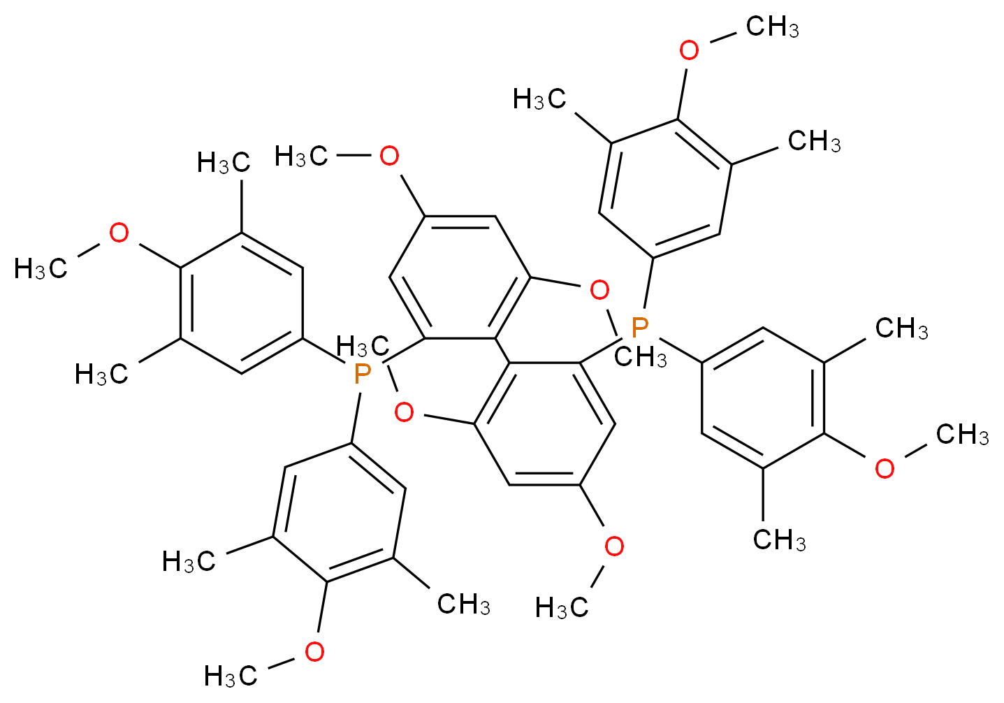 (R)-2,2'-Bis[bis(4-methoxy-3,5-dimethylphenyl)phosphino]-4,4',6,6'-tetramethoxybiphenyl_Molecular_structure_CAS_1365531-93-6)