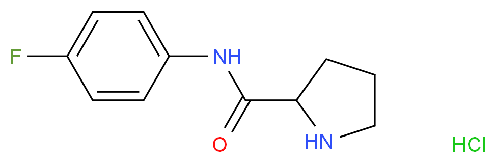 N-(4-Fluorophenyl)-2-pyrrolidinecarboxamide hydrochloride_Molecular_structure_CAS_)