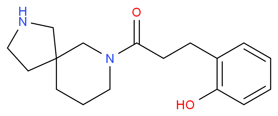 2-[3-(2,7-diazaspiro[4.5]dec-7-yl)-3-oxopropyl]phenol_Molecular_structure_CAS_)