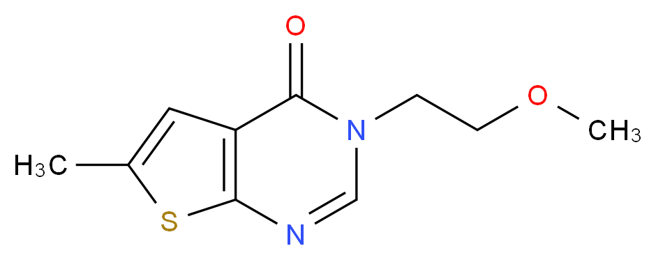 3-(2-methoxyethyl)-6-methylthieno[2,3-d]pyrimidin-4(3H)-one_Molecular_structure_CAS_)