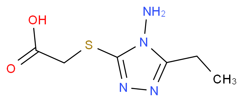 (4-Amino-5-ethyl-4H-[1,2,4]triazol-3-ylsulfanyl)-acetic acid_Molecular_structure_CAS_)